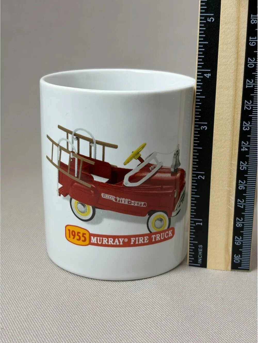 Vintage 1998 Hallmark Kiddie Car Classics 1955 Murray Fire Truck Mug Cup